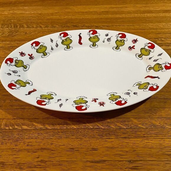 Dr Seuss The Grinch Christmas Platter NWT - Picture 5 of 6